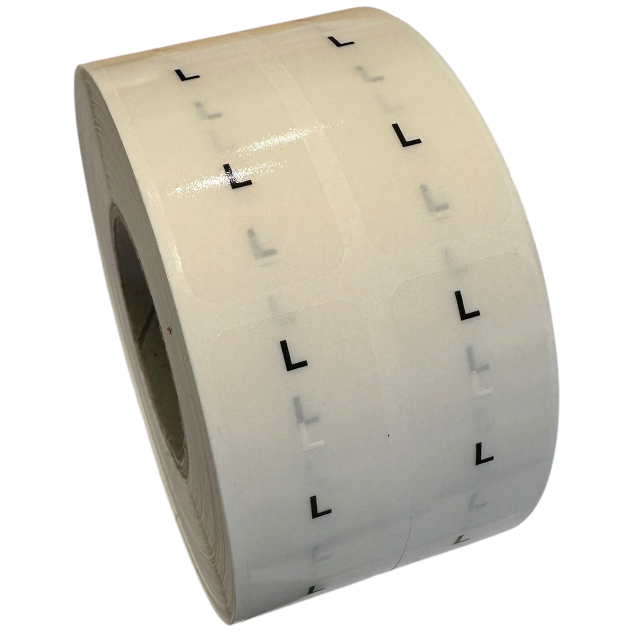 Size tags - Set with 5 rolls - All in one box. See all sample packs