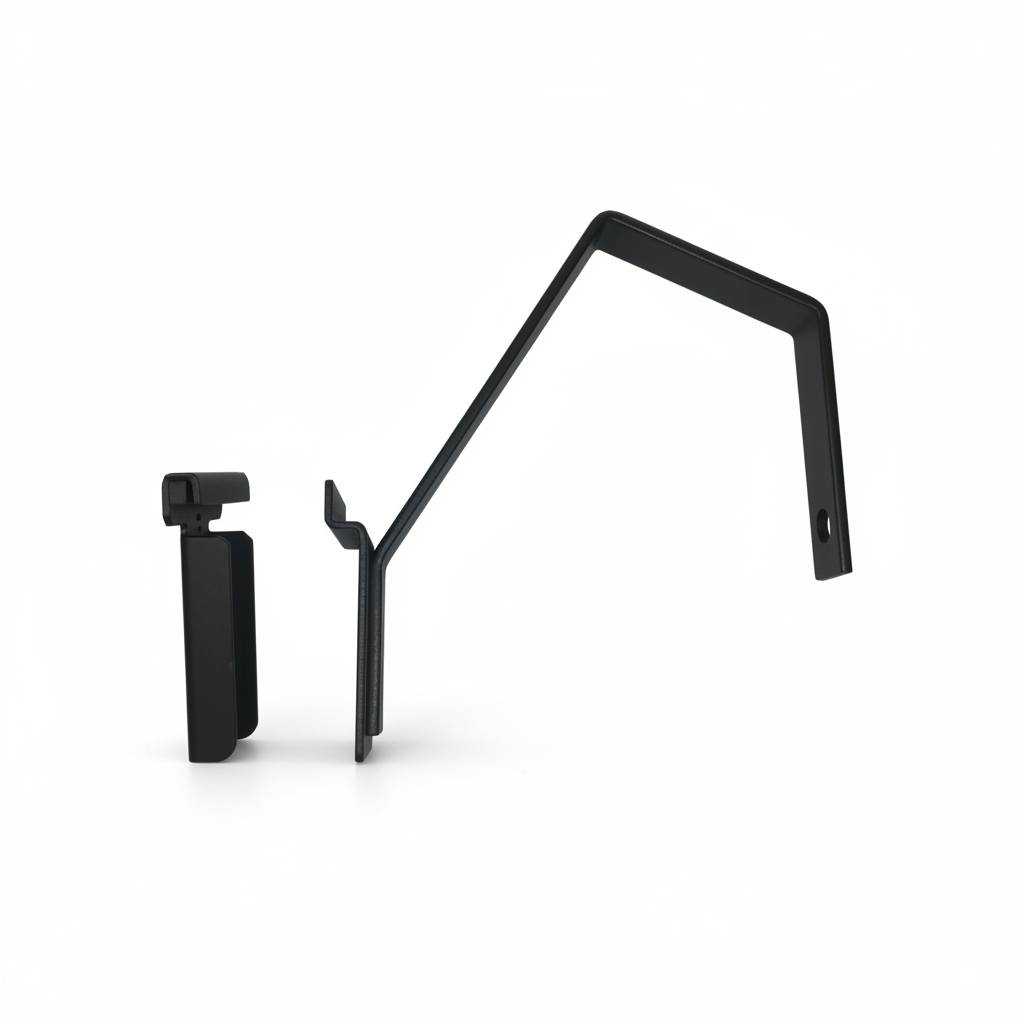Hængebeslag, til Elite torso, til rillepanel eller på væggen, sort (Serie 5200)