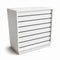 Frame-disk. Bred modul, hvid. B110 - Rillepanel front