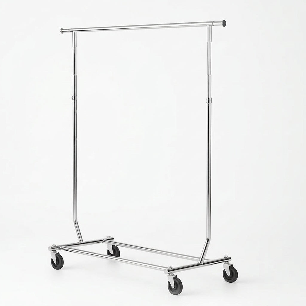 Disco I, heilt samanfellibart, adjustable, krom, B128-188 x H145-170 cm