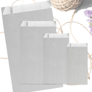 Gift bag, kraft paper, silver, pack of 250, 18 x 6 x H35 cm