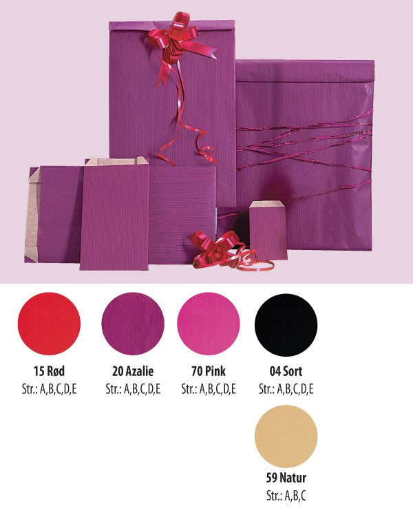 Gift bag, kraft paper, black, pack of 250 pcs., 24 x 7 x H41 cm