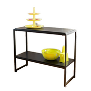 HAPPY! Oplægsbord med sorte melamin. B94 x D40 x H82 cm.