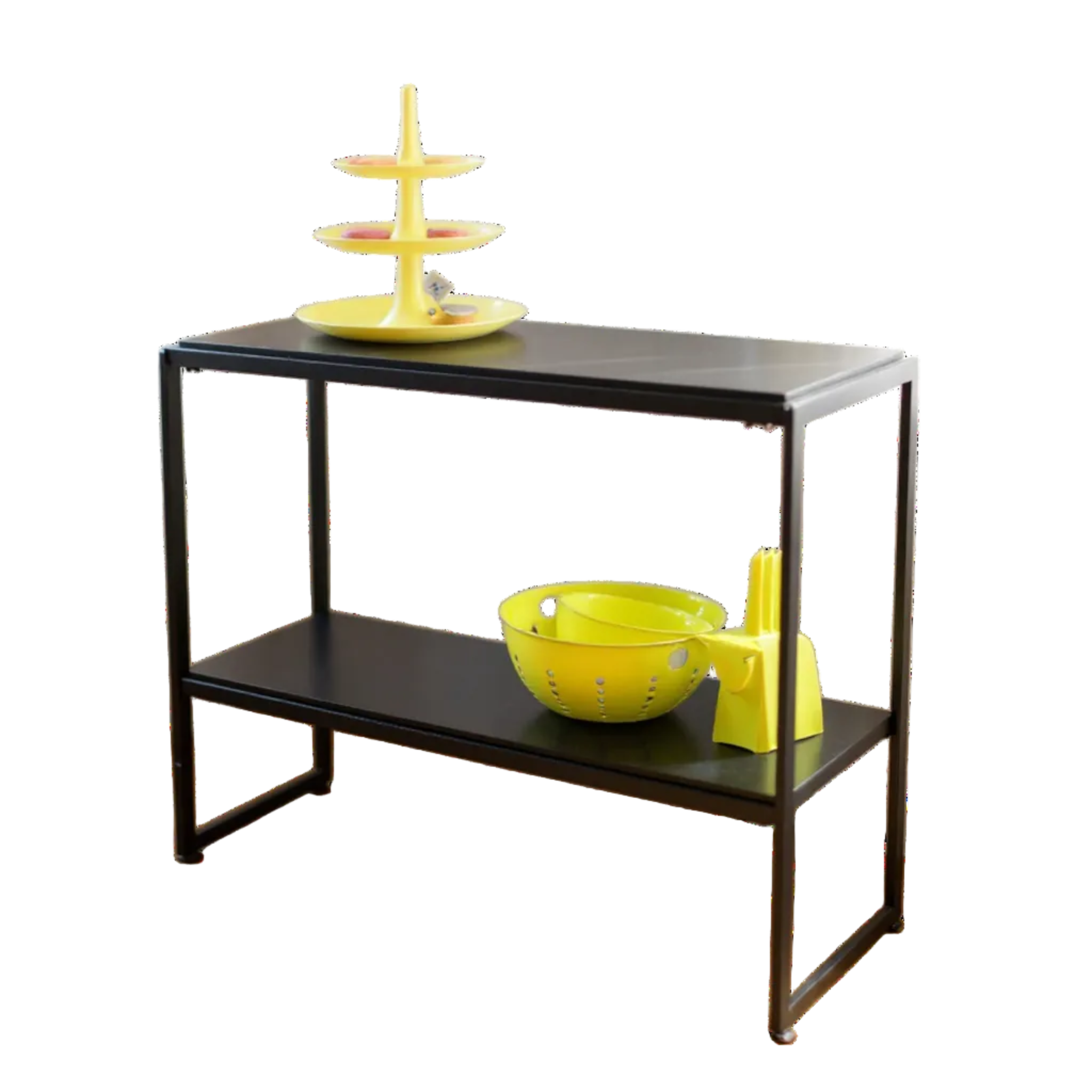 HAPPY! Oplægsbord med sorte melamin. B94 x D40 x H82 cm.