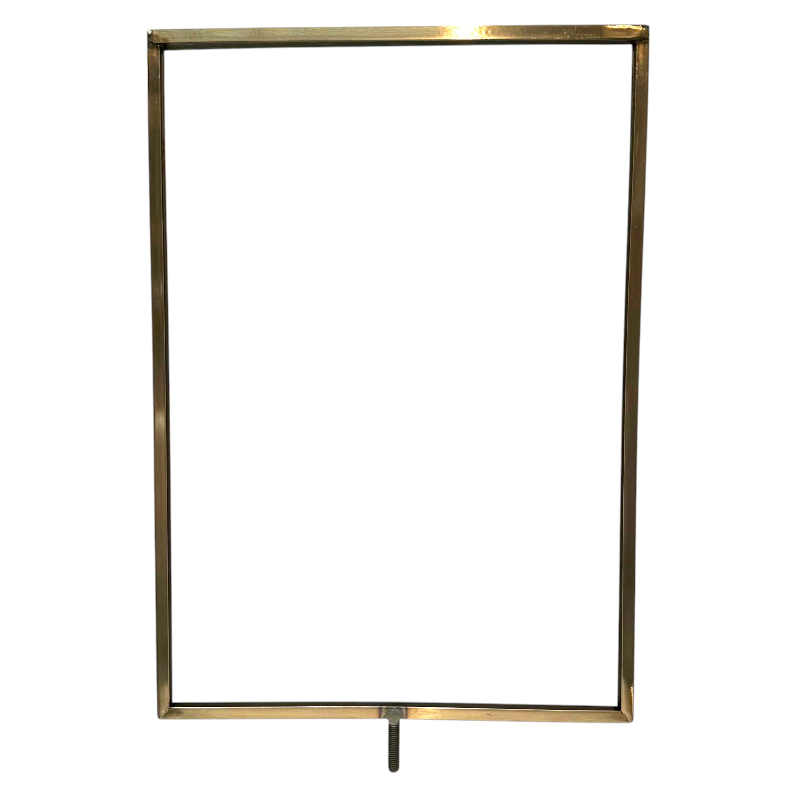 Skilteramme, A3, metal, krom