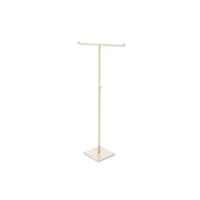 T-display - Højdejusterbar. Hvid. H43-81 cm. Firkantet fod - smykkedisplay