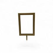 Sign frame, A6, metal, titanium.