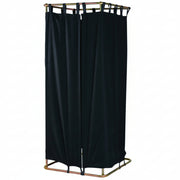 Mobile fitting room. Includes black curtain