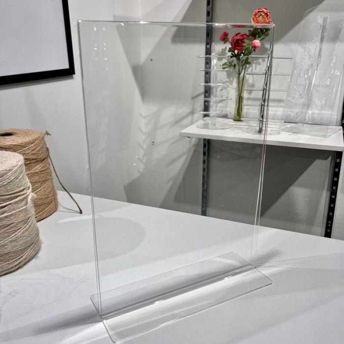Table sign holder, A4 - straight, Acrylic A4
