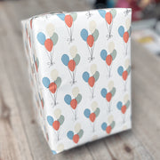 Wrapping paper B 57 cm. Gift & Balloons, coated paper. 150 m.