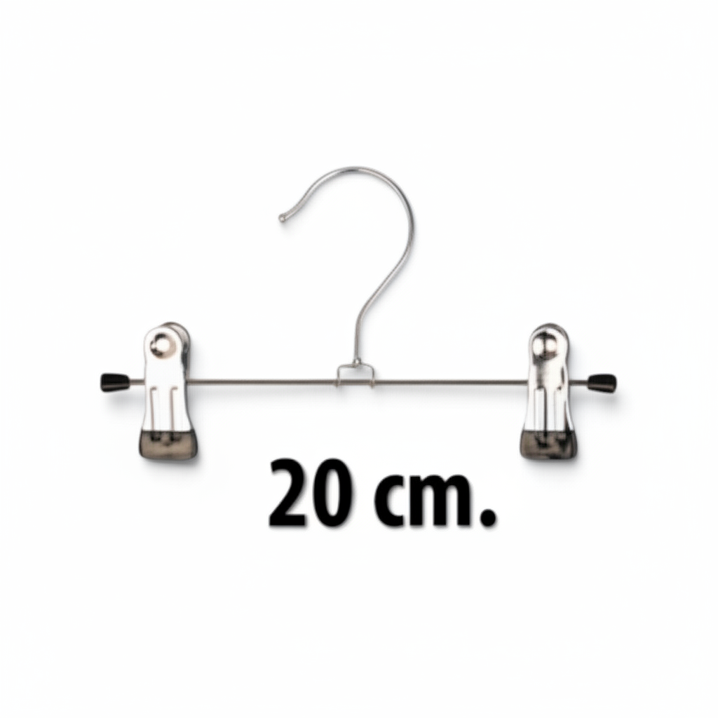 Metal klemmebøjle (B 20 cm.) - 100 stk. Sort