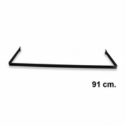 U-bøjlestang (91 cm) - sort - Superskinne