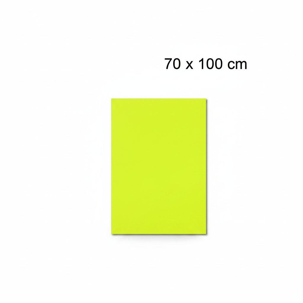 Skiltepapir 70 x 100 cm. - Neon gul