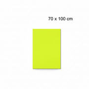 Skiltepapir 70 x 100 cm. - Neon gul