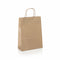 Papirpose med snoet håndtag, natur, pk med 50 stk., 24 x 11 x H31 cm