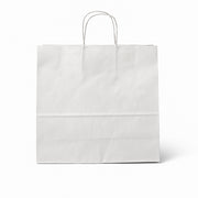 Paper bag with twisted handle, white, pack of 50 pcs, 35 x 14 x H36 cm.
