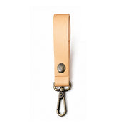 Leather Strap with Carabiner - Natural