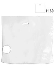 Ekstra stor hvid budget plastpose med håndtag