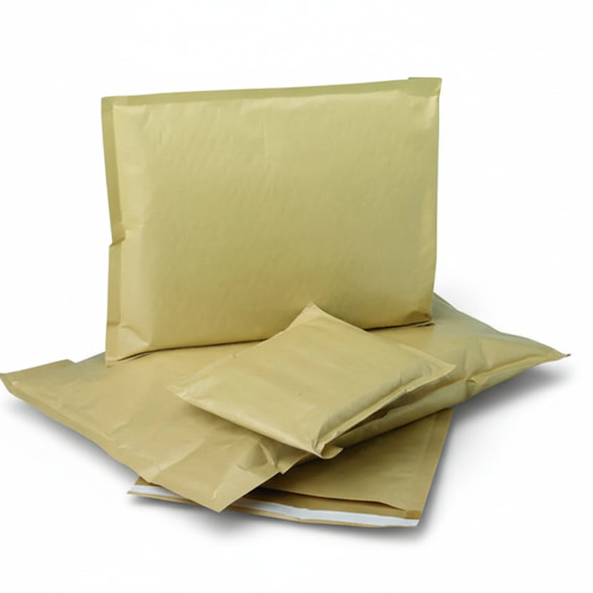 Mailing envelopes with bubble wrap, brown kraft, pack of 100 pcs., 15 x 21 cm