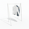 Clothing rack, V-shaped, white, W100 x D50 x H142 cm