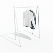 Clothing rack, V-shaped, white, W100 x D50 x H142 cm