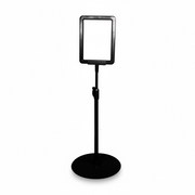 Sign holder A6 with base, Black