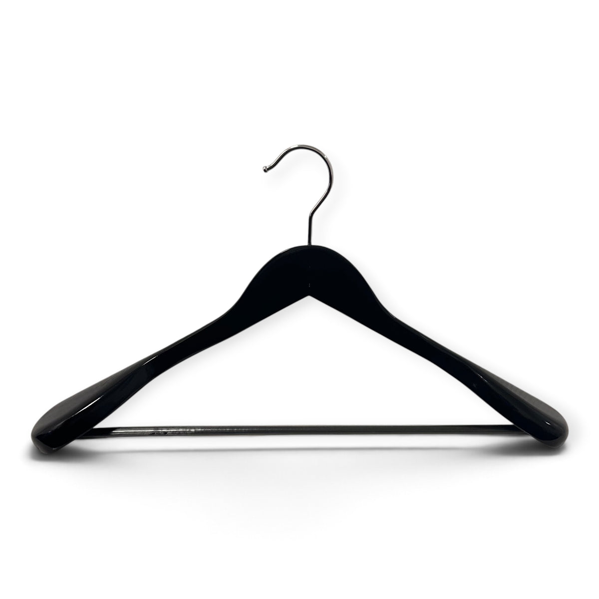 Coat hanger, angled. Black - B 45 cm.