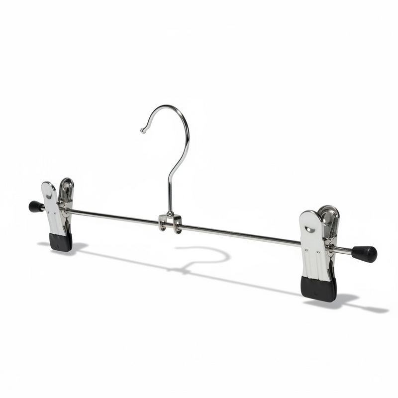 Klemmuhengari, metalhengari (B 30 cm.) - 100 stk. Svart. Buksahengari