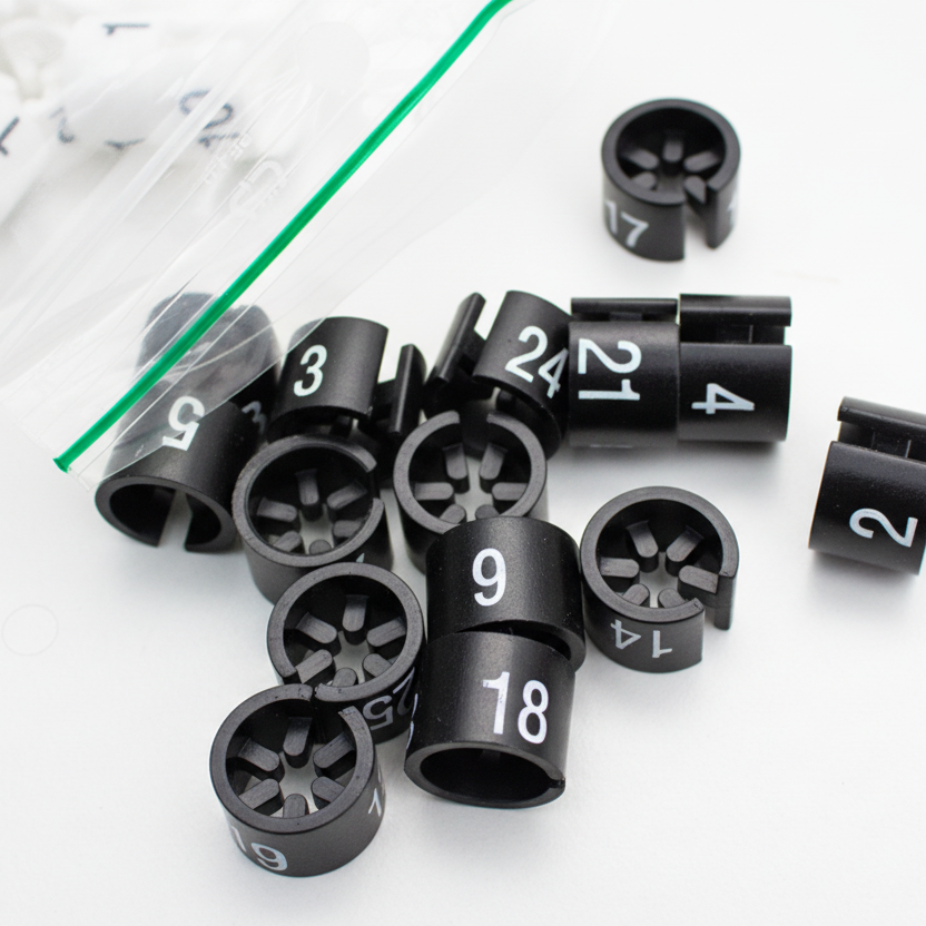 Mini brikker, sort. Interval: 101 - 125