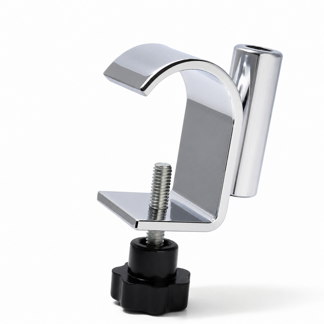 Brackets for sign frames, for oval or round tubes. Chrome