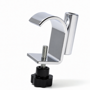Brackets for sign frames, for oval or round tubes. Chrome