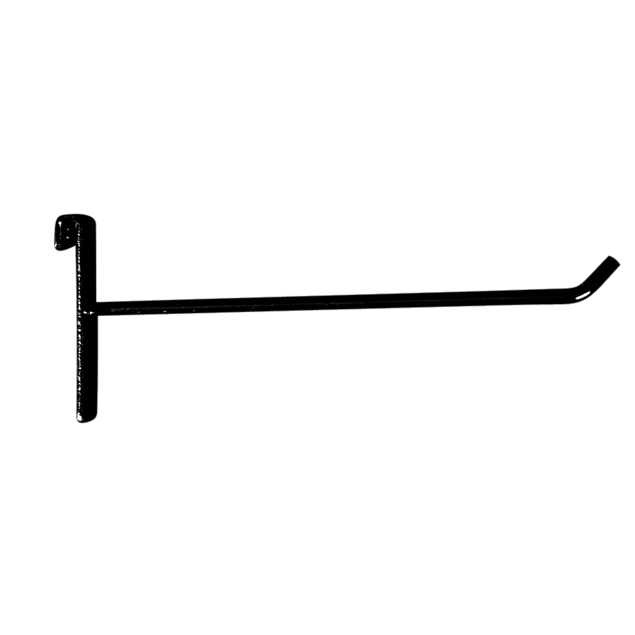 Product hook for grid, backplate H5.9 cm, black, 15 cm