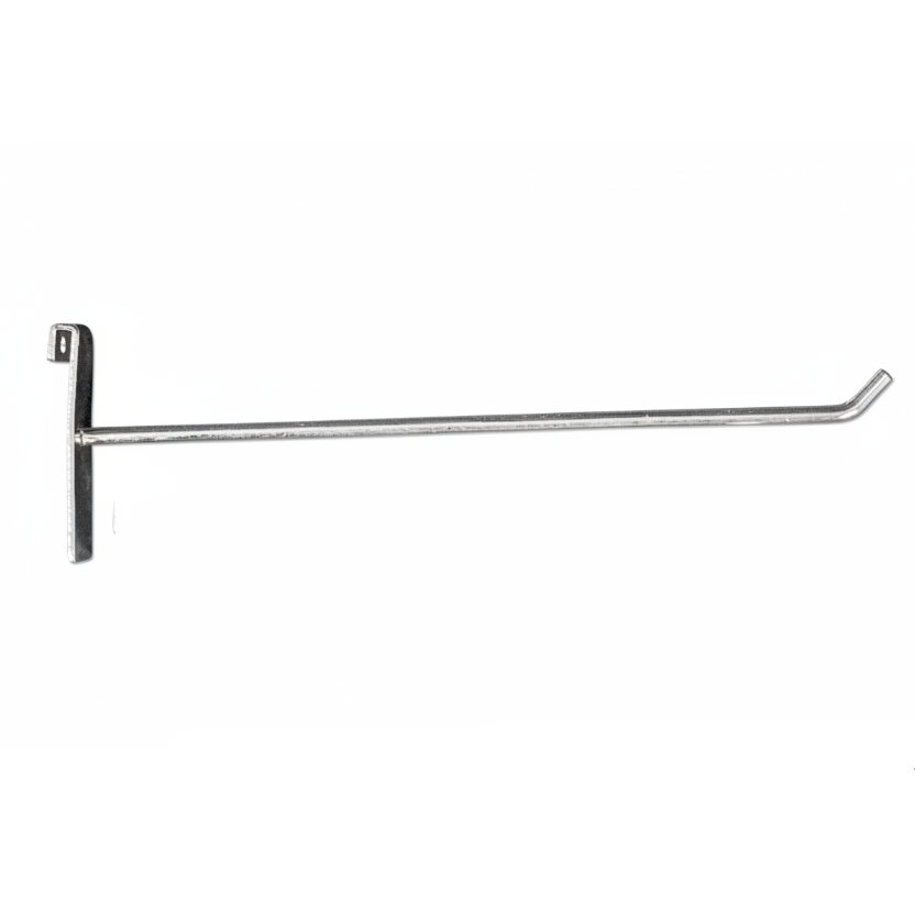 Product hook for grid, back plate H5.9 cm, galvanized, 30 cm