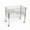 Boxer II salgskurv med hjul og justerbar bund – galvaniseret, 50 x 95,6 x H90 cm