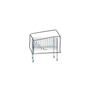 Rain cover for wire street baskets, smoke-colored, 104 x 54 x 50 cm. 2nd grade