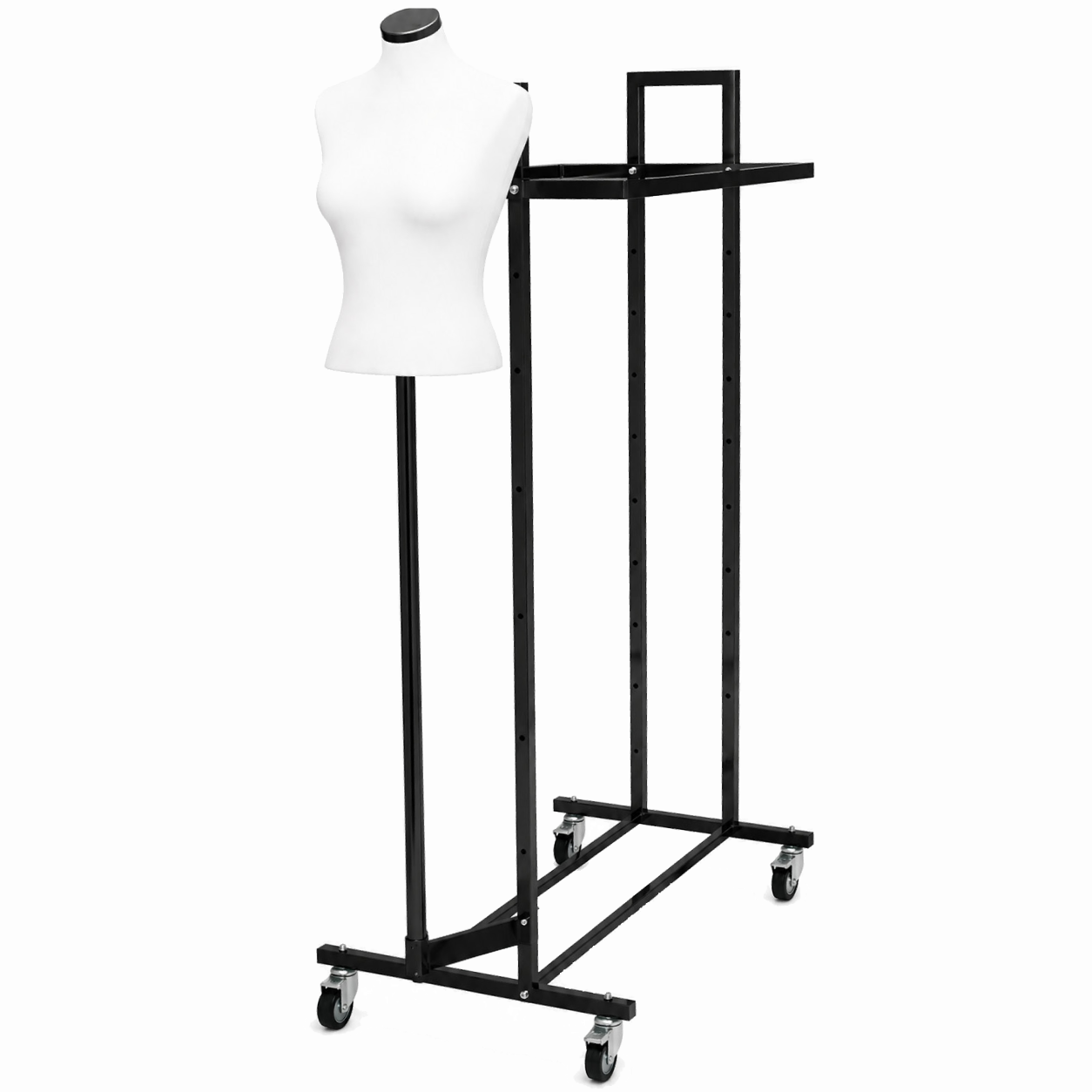 Gadestativ m/ Damegine - L5. Komplet, sort
