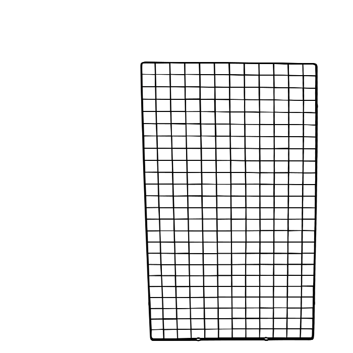 Gitter (60 x H120 cm.) - Sort