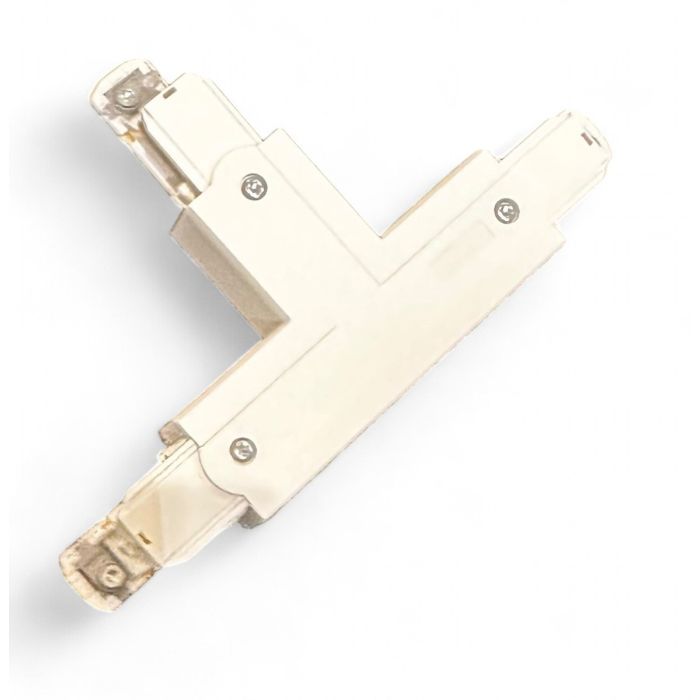 T-piece for 3F rail, white, Global, left