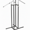 Joystick stand with 4 angled chrome arms, height-adjustable, with leveling feet, titanium stand, 100 x 100 cm, H125-195 cm.