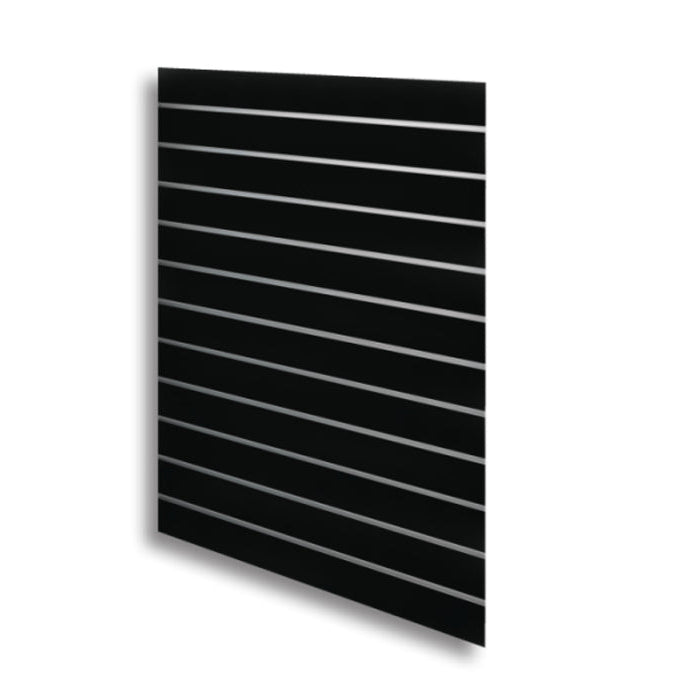 Grooved panel - 120 x 120 cm - black - 10 cm - 1 pc. - Super set, light texture