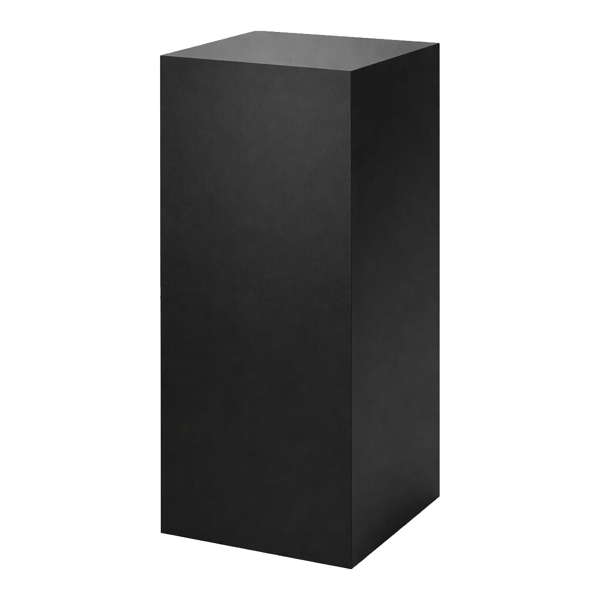 Podie. Musta melamiini. 40 x 40 x K100 cm.