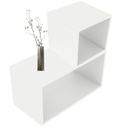 Kube- / Podier, sæt med 2 stk., hvid