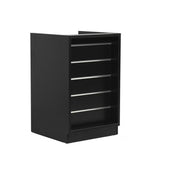 MADS butiksdisk smal, sort B 60 - Rillepanel front
