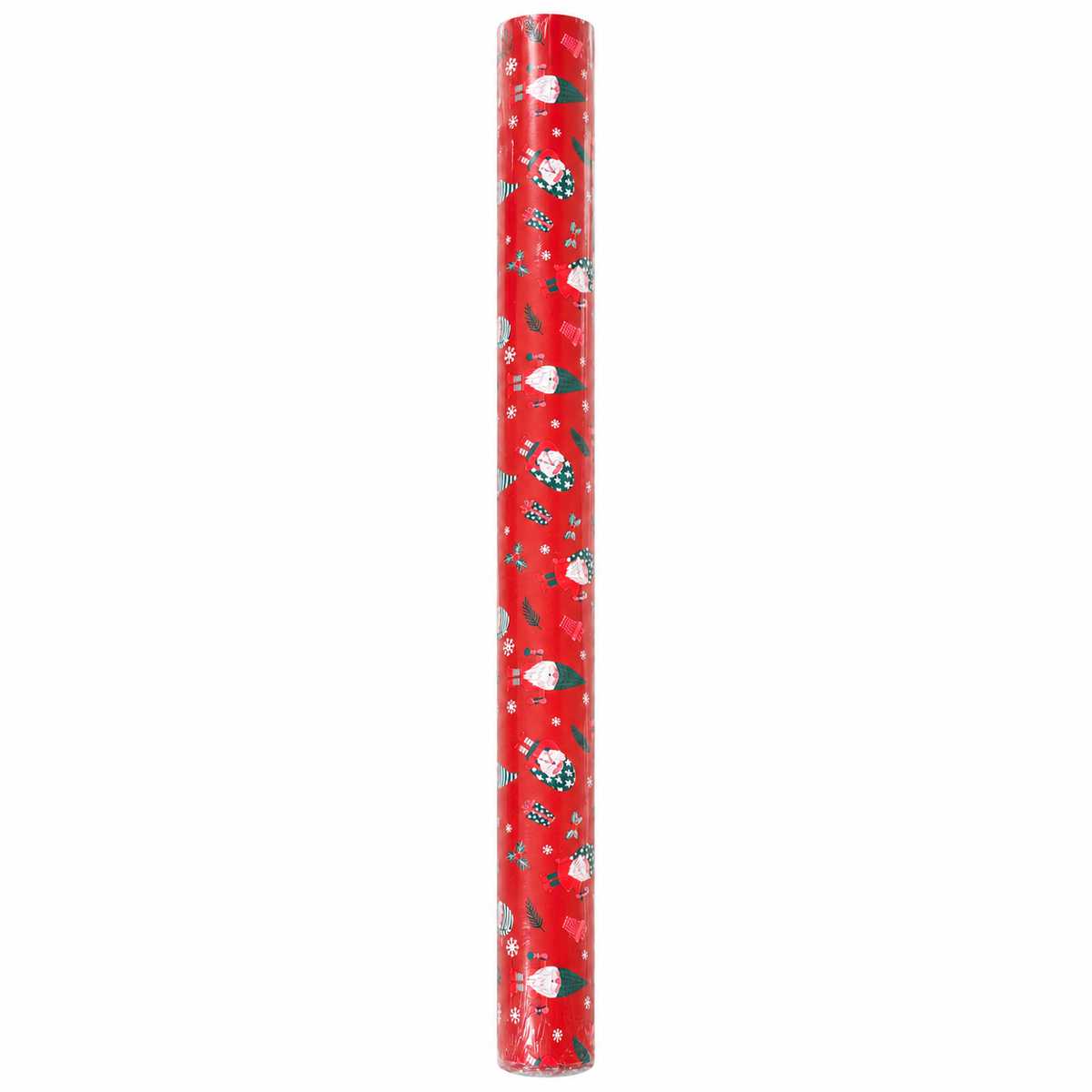 Julepapir, julenisser, rød 70 cm x 50 mtr