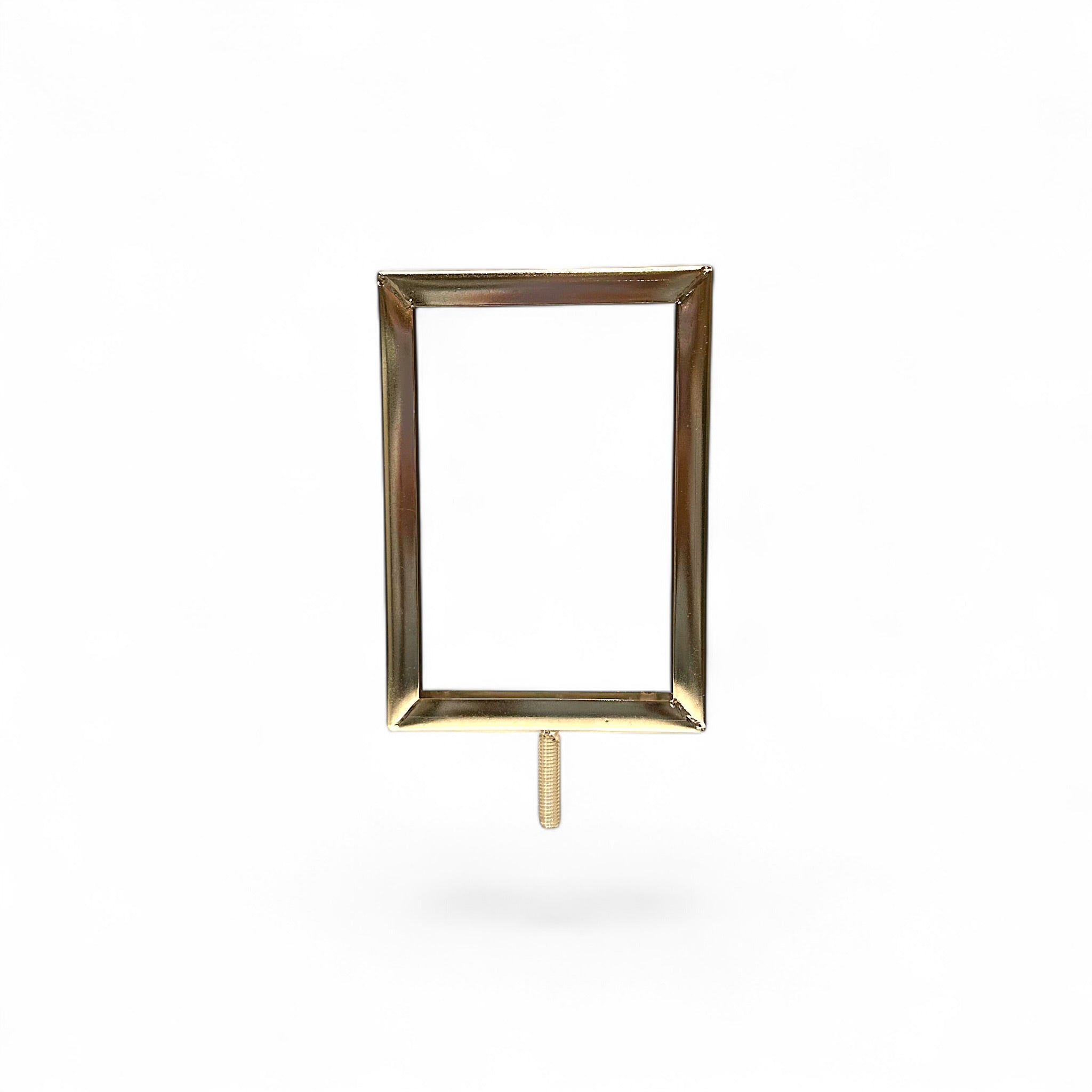 Skilteramme, A6, metal, krom.