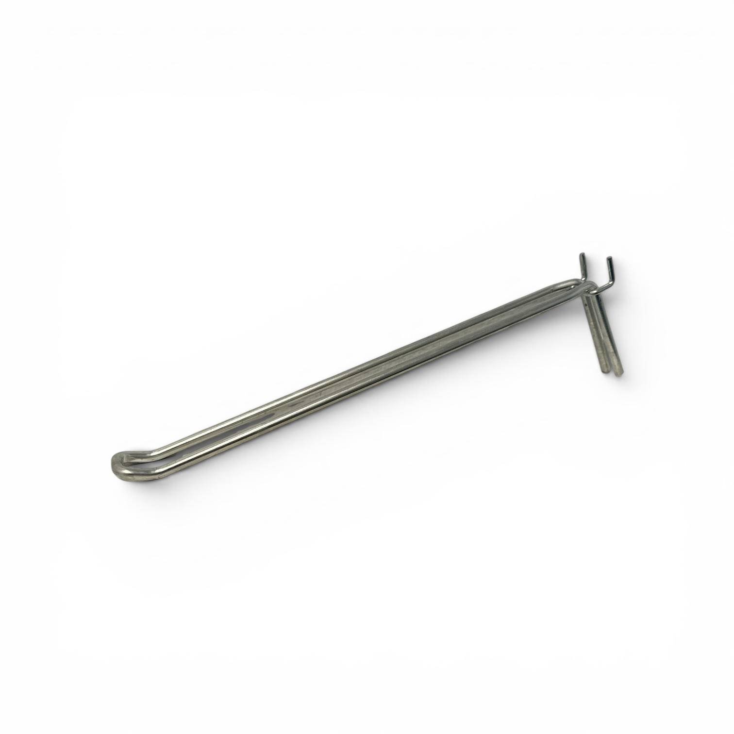 Eurokrog til hulplade, zink, 30 cm, Ø 6mm