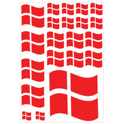 Plakat. Dannebrogur fótbóltsflag, 50 x 70 cm - til klipping