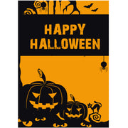Plakat. Halloween, oransja við svørt trykk, 50 x 70 cm