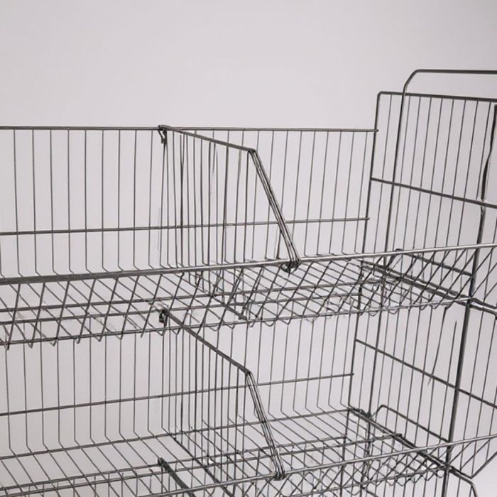 Divider for stacking basket, black