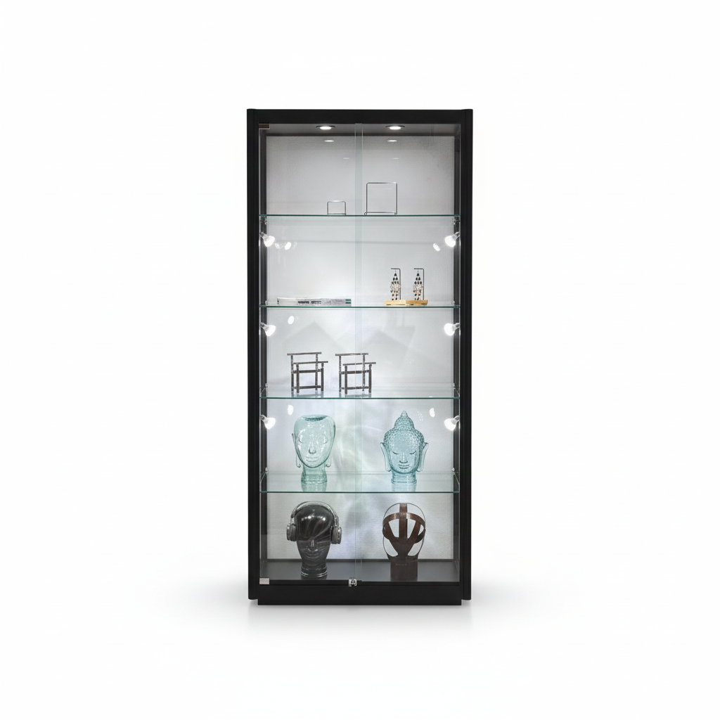 Vitrine H200 - sort - Pisa